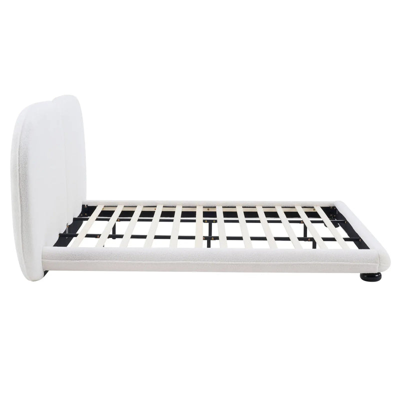 Extra Thick Upholstered Platform Bed Frame by HouseOfZazla