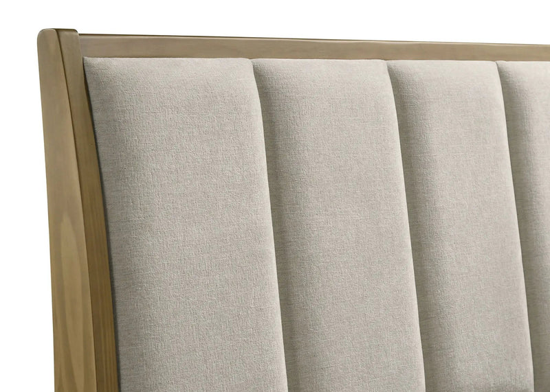 Granada Upholstered Queen Panel Bed Natural Pine by Unique Piece Furniture