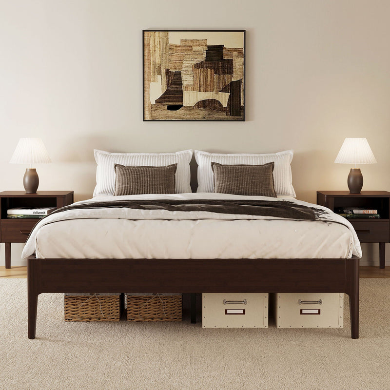 Modern Minimalist Style Platform Bed by HouseOfZazla