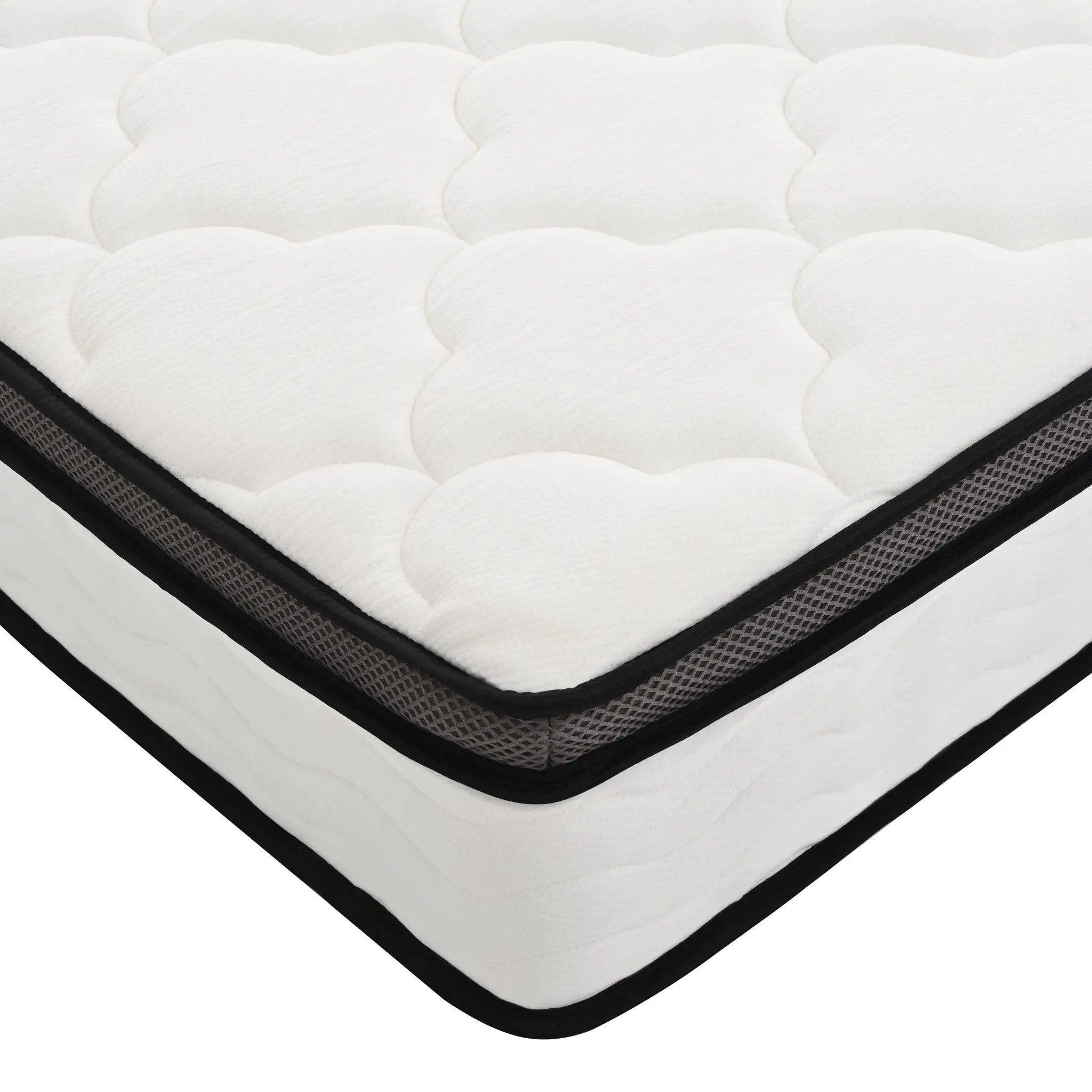 10" Hybrid Medium Firm Mattress With Memory Foam & Pocket Coils by HouseOfZazla