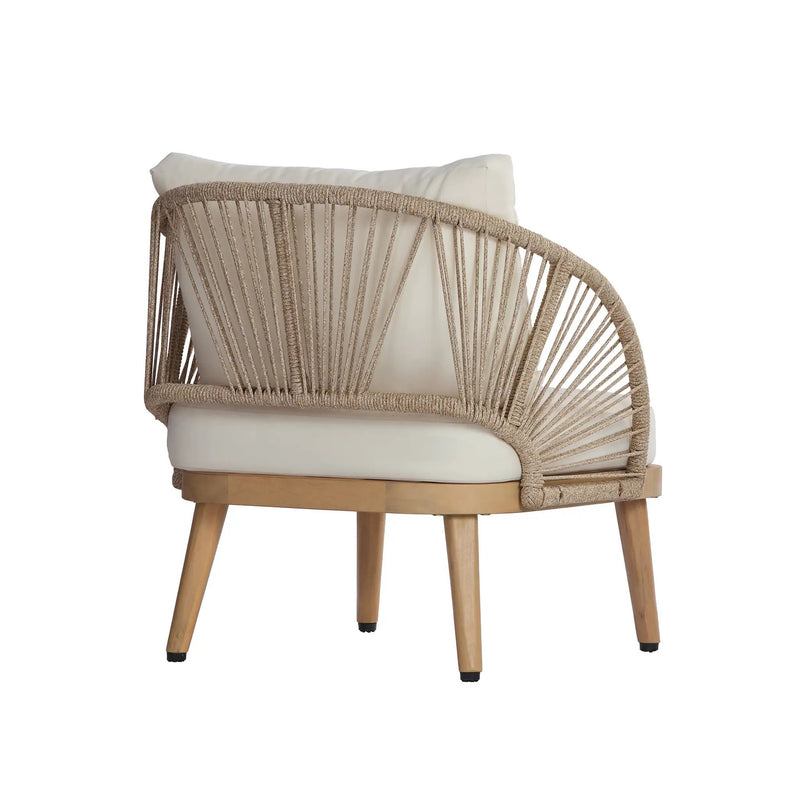 4-Piece Acacia Wood Patio Seating Set by HouseOfZazla