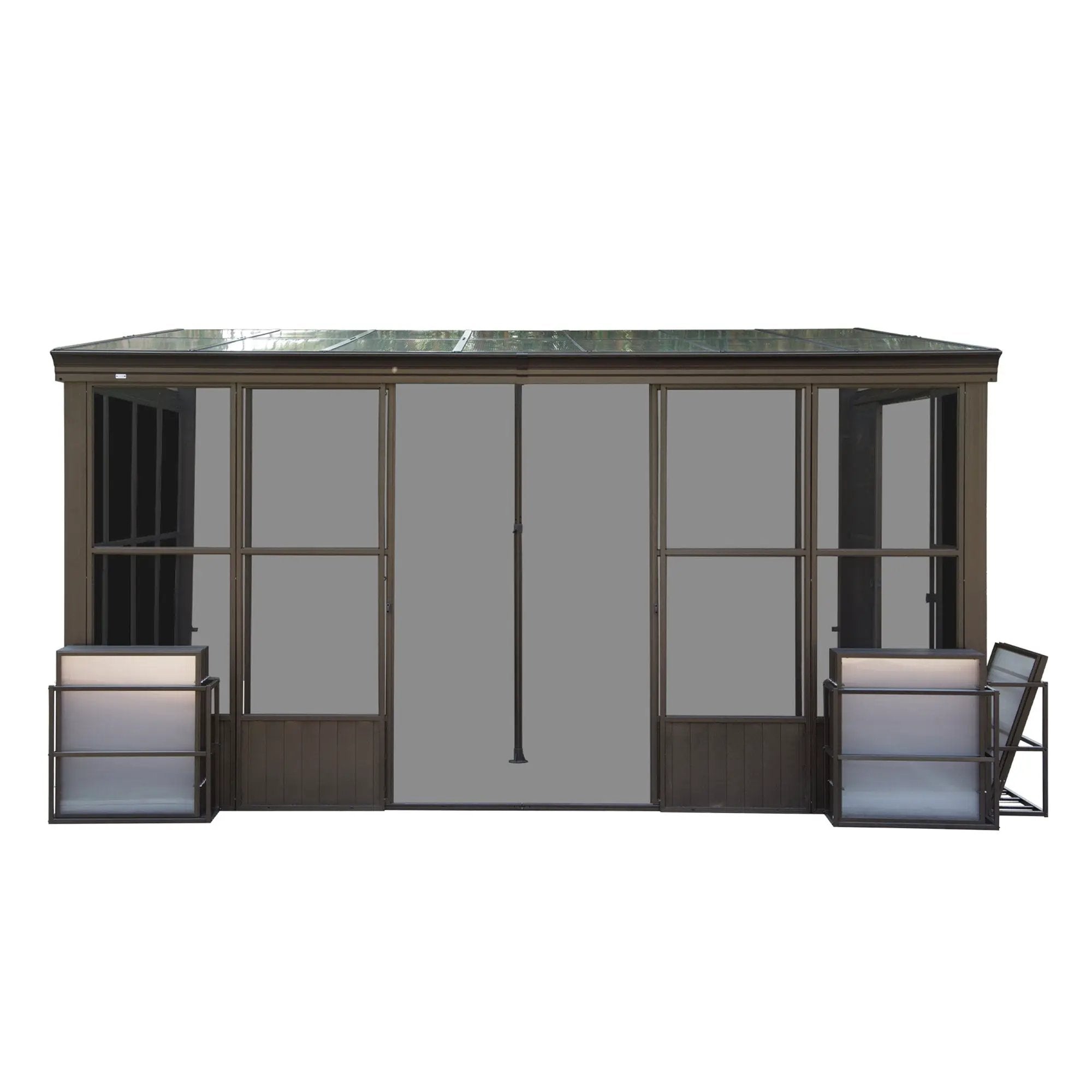 10x14FT All Season Sunroom with Detachable Windows and Sliding Doors by HouseOfZazla
