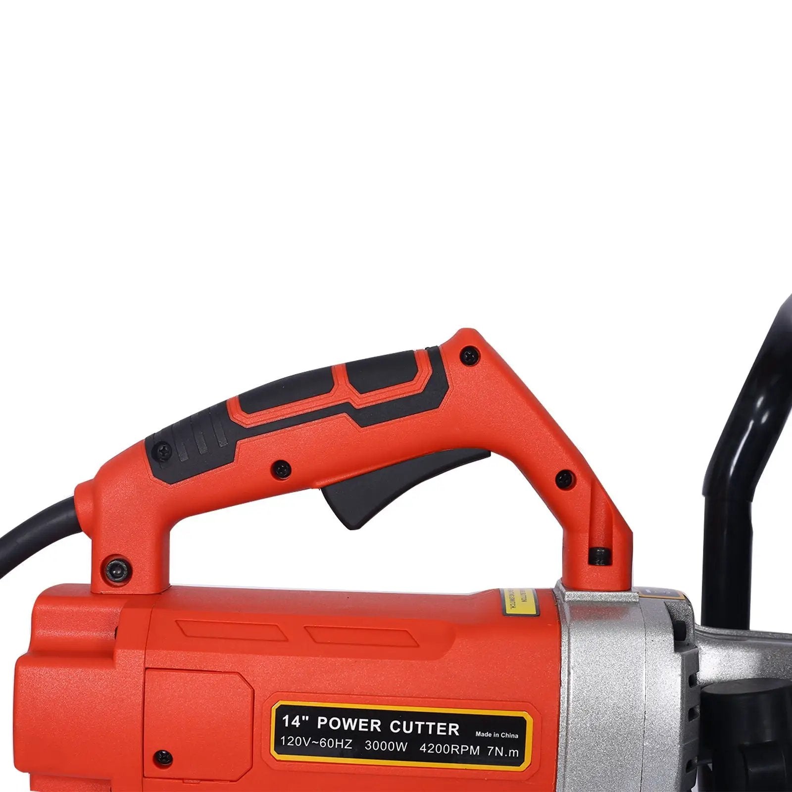 14" Electric Cut Off Saw Wet / Dry Concrete Saw Cutter With Guide Roller And Water Line Attachment, 3000W - Black / Silver by HouseOfZazla