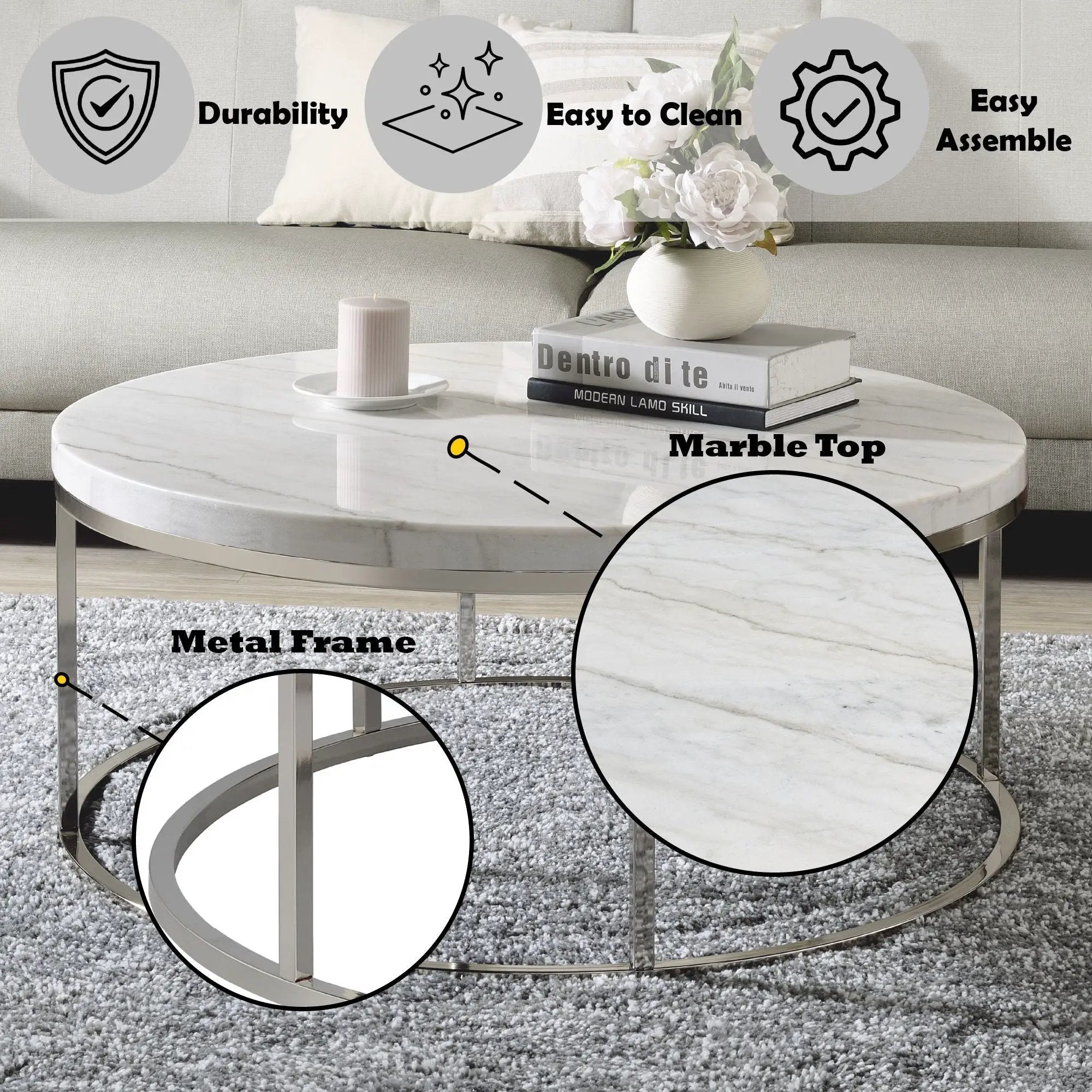 Zaidee - Coffee Table - White by Unique Piece Furniture