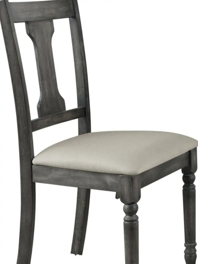 Wallace - Side Chair (Set of 2) - Tan / Weathered Gray by Unique Piece Furniture