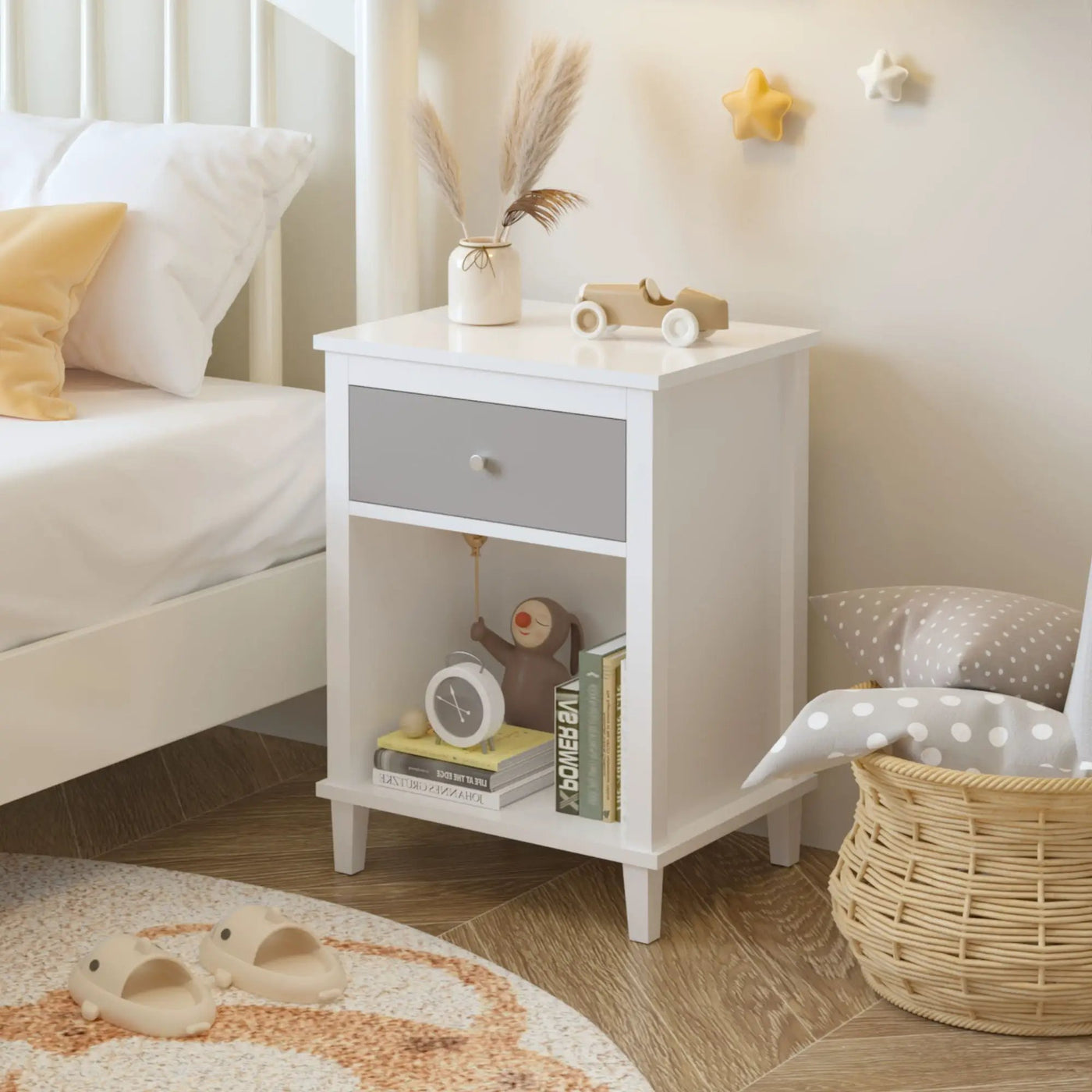 Nightstand With 1 Drawer 1 Shelf by Unique Piece Furniture