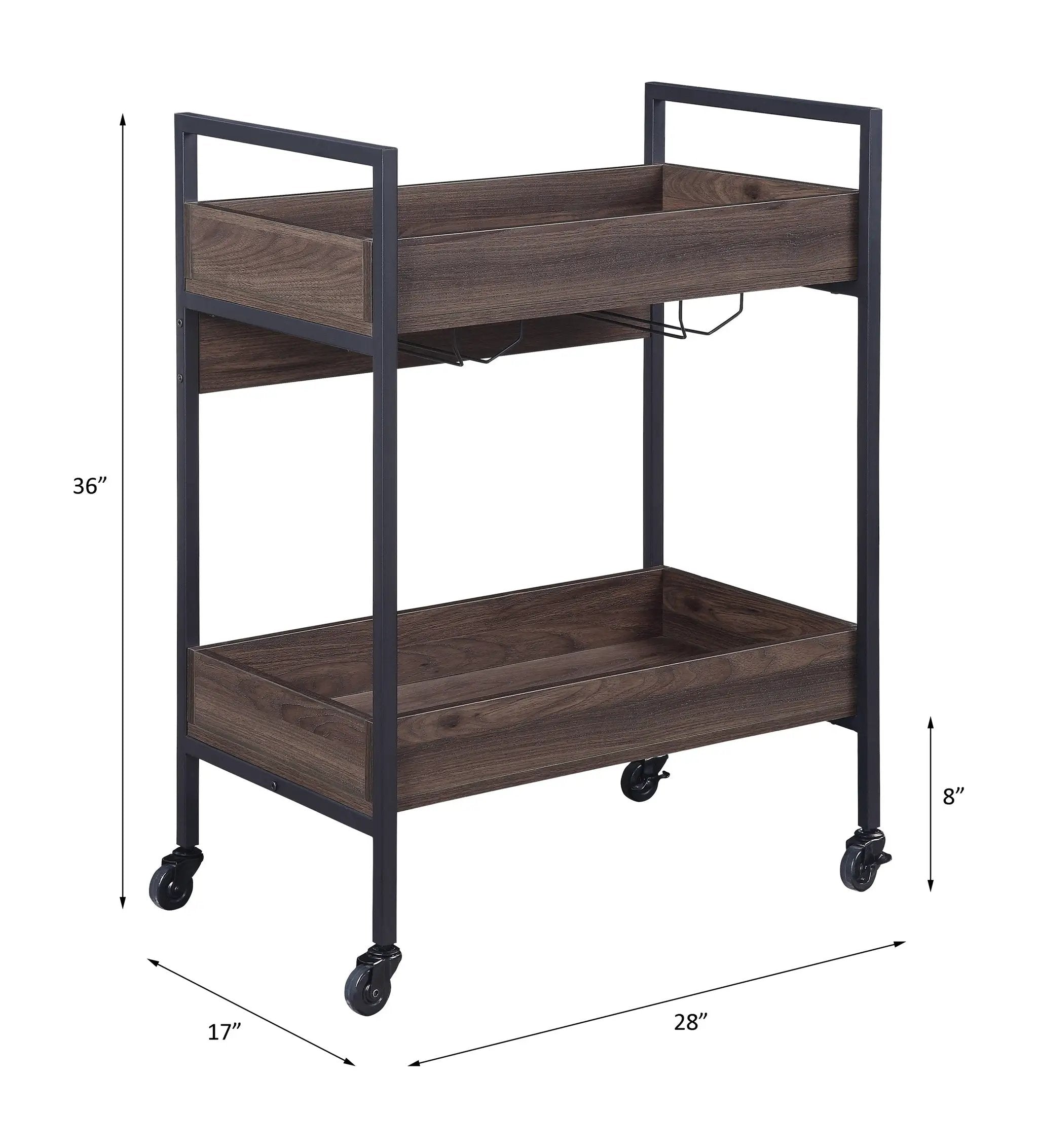 Jerrick Kitchen Island & Serving Cart by HouseOfZazla