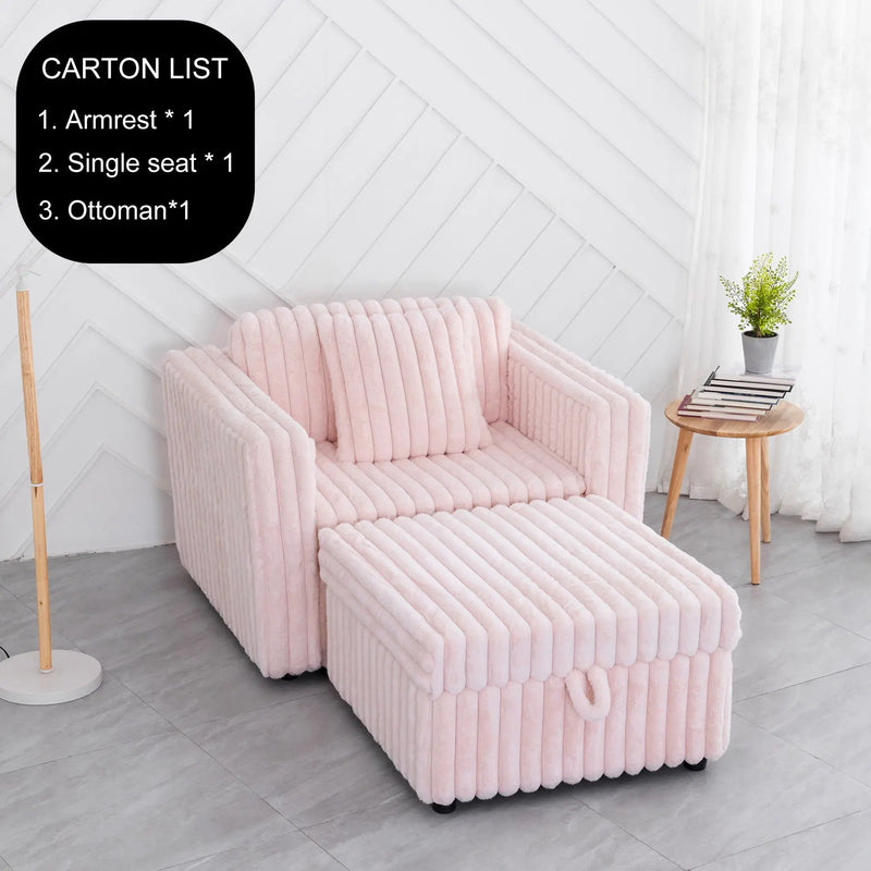 44.9" Soft Modular Sofa Single by HouseOfZazla