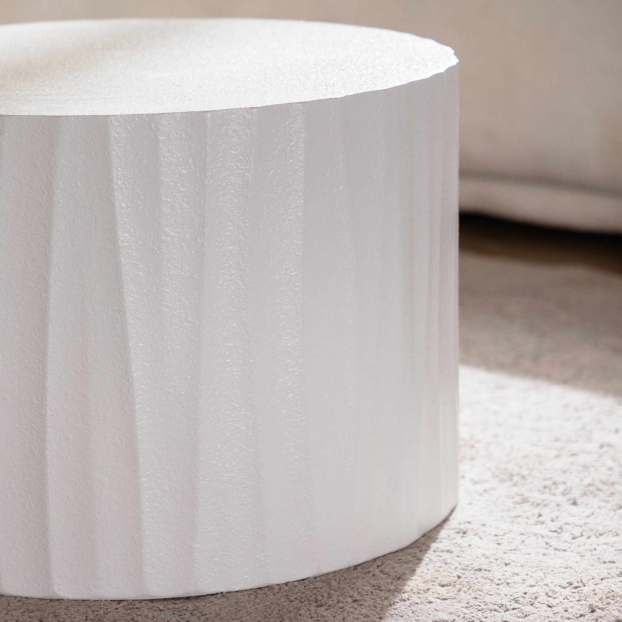Nesting Coffee Table Set of 2 Round Wooden Tables by HouseOfZazla