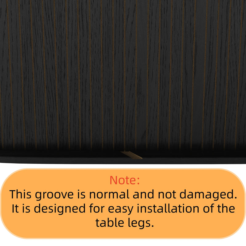 55.11'-70.86' Extendable Dining Table with Striped Legs by HouseOfZazla
