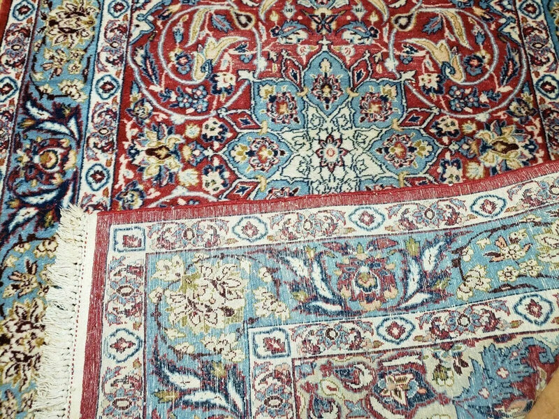 3' 5" X 5' 8" Vintage Handmade Turkish Wool Rug Carpet Vegetable Dyes Nice Red by Jewel Rugs