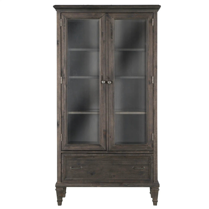 Sutton Place - Door Bookcase - Weathered Charcoal by Unique Piece Furniture
