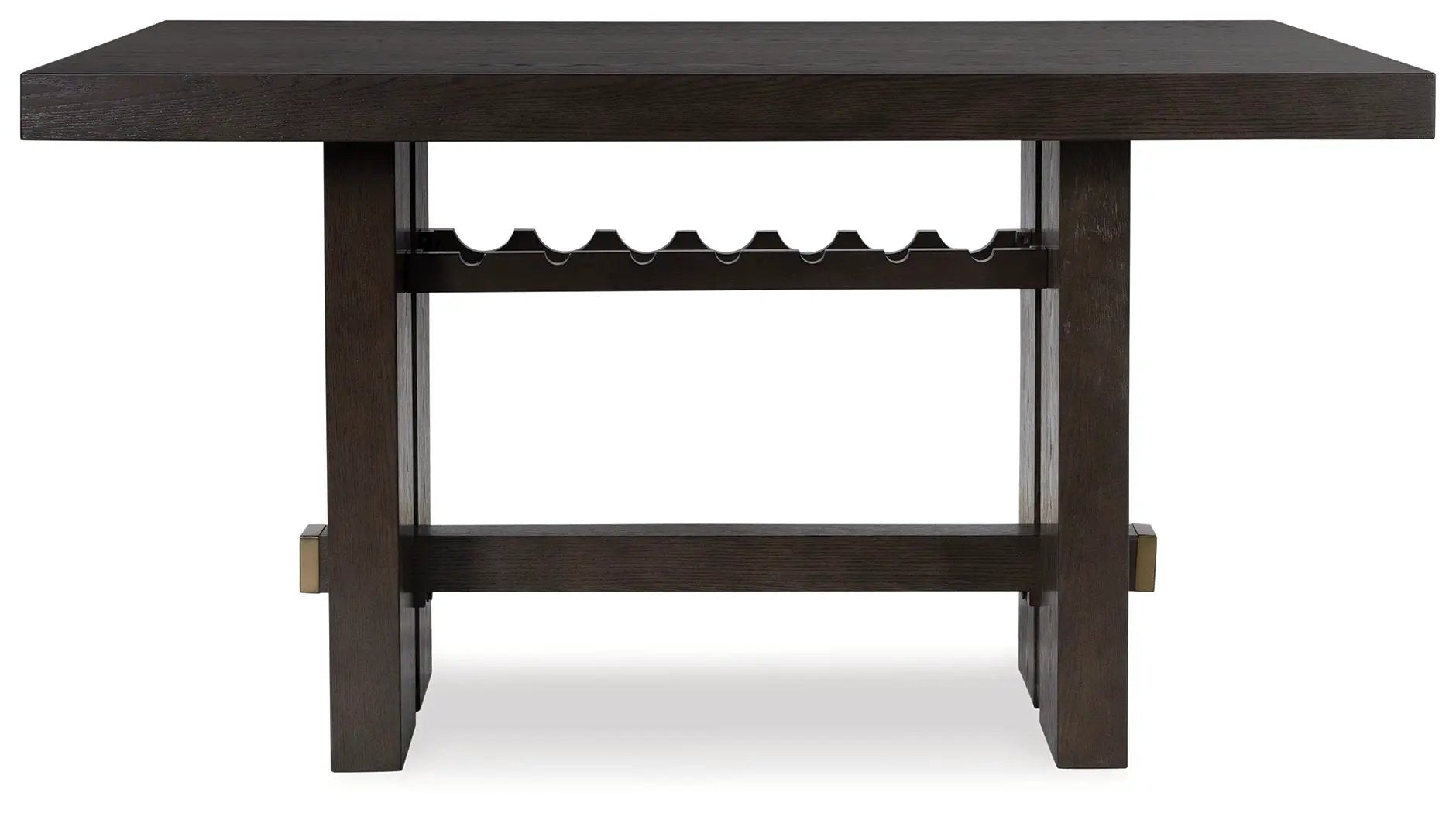 Burkhaus - Rectangular Dining Room Counter Table - Dark Brown by Unique Piece Furniture