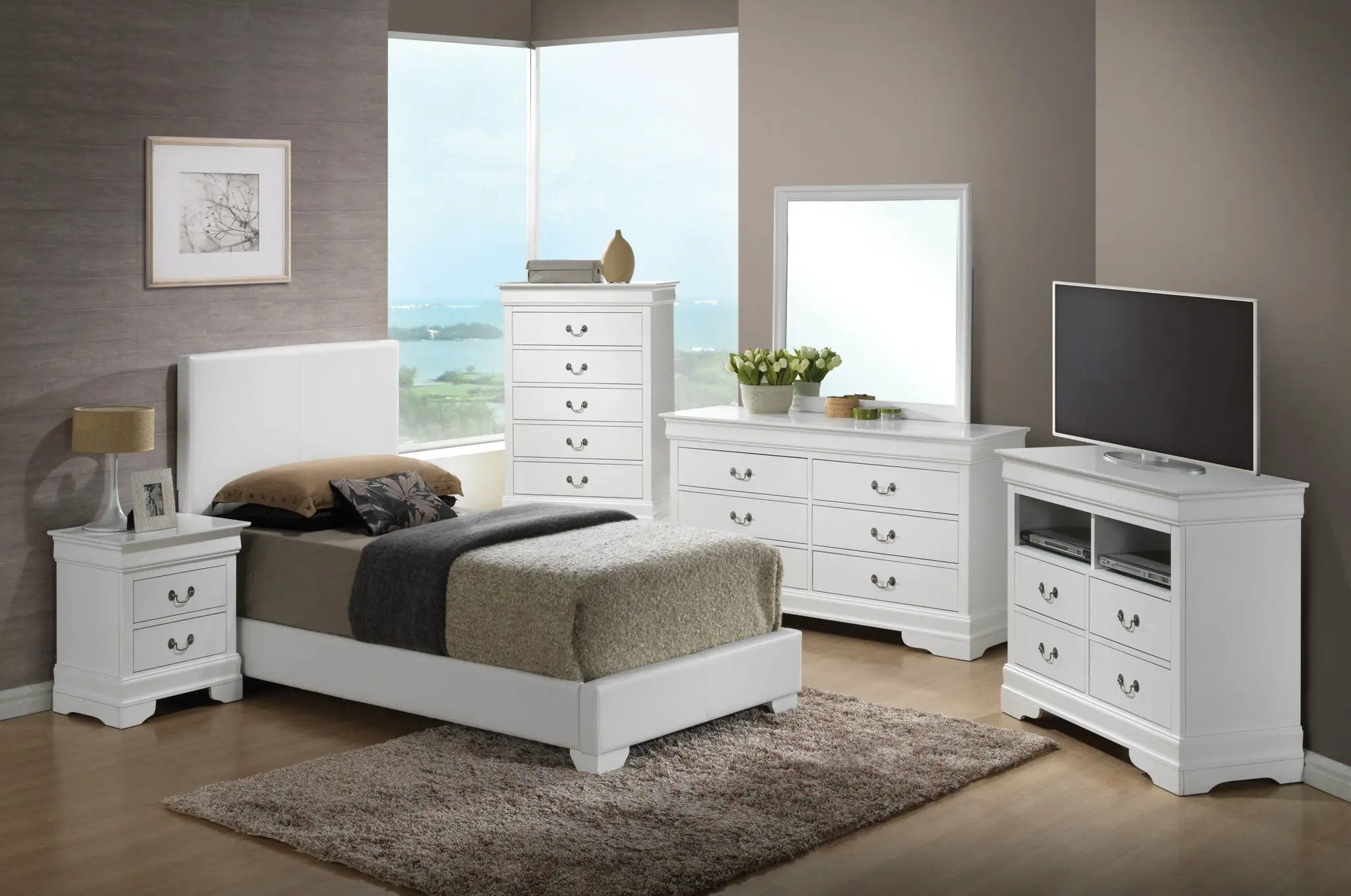 Elegant Platform Bed For Relaxed Spaces by Unique Piece Furniture