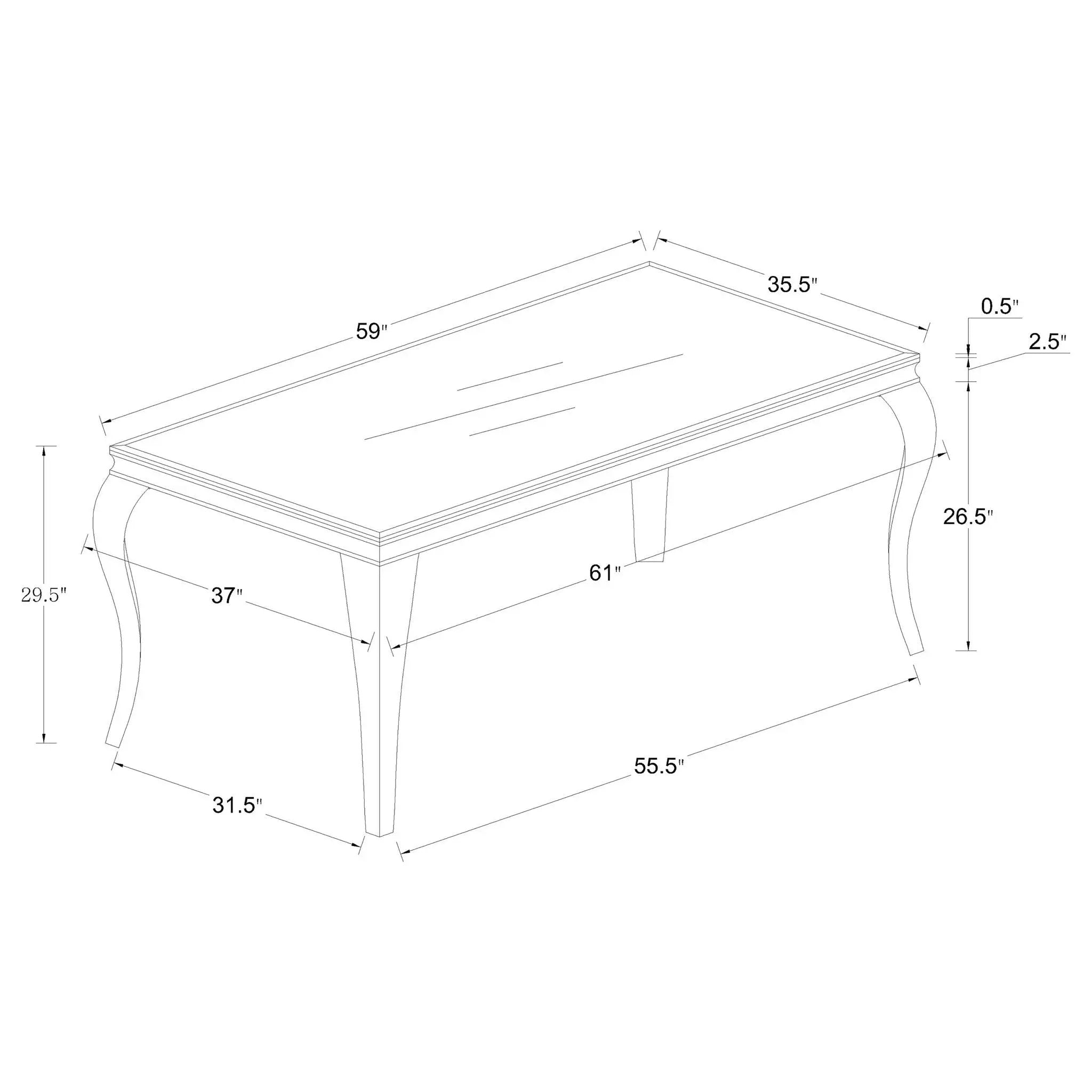 Dining Table - Black / Silver by HouseOfZazla
