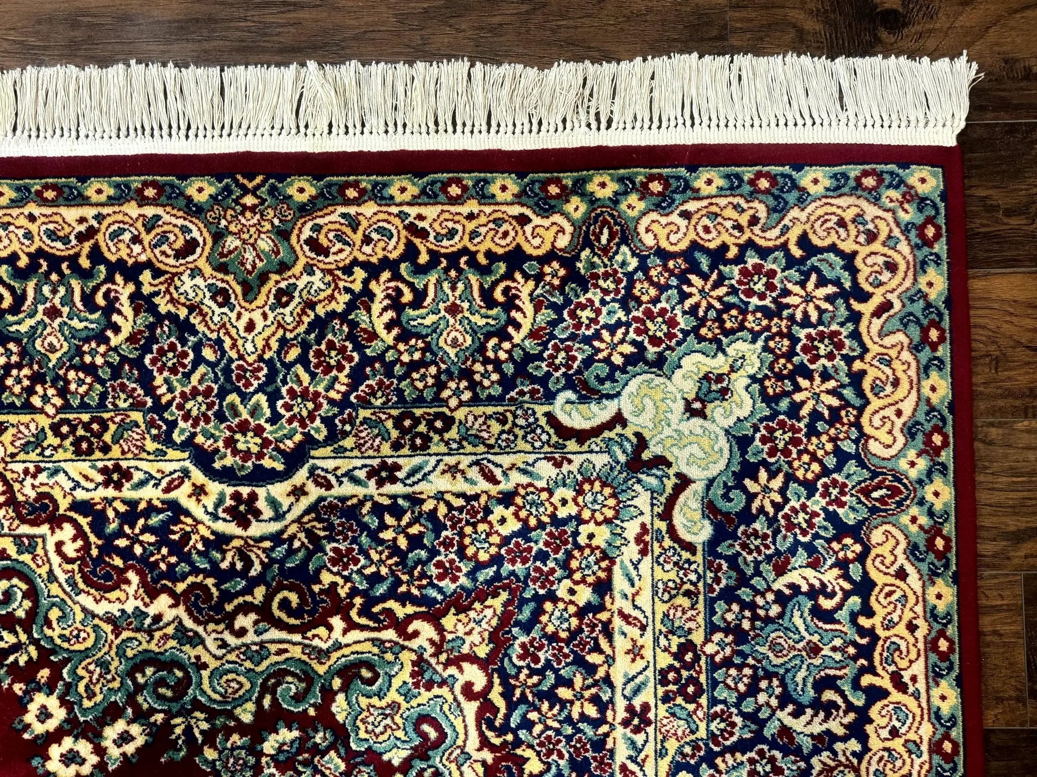 Power Loomed Persian Oriental Rug 9x12, Vintage Wool Pile, Kirman Design by Jewel Rugs