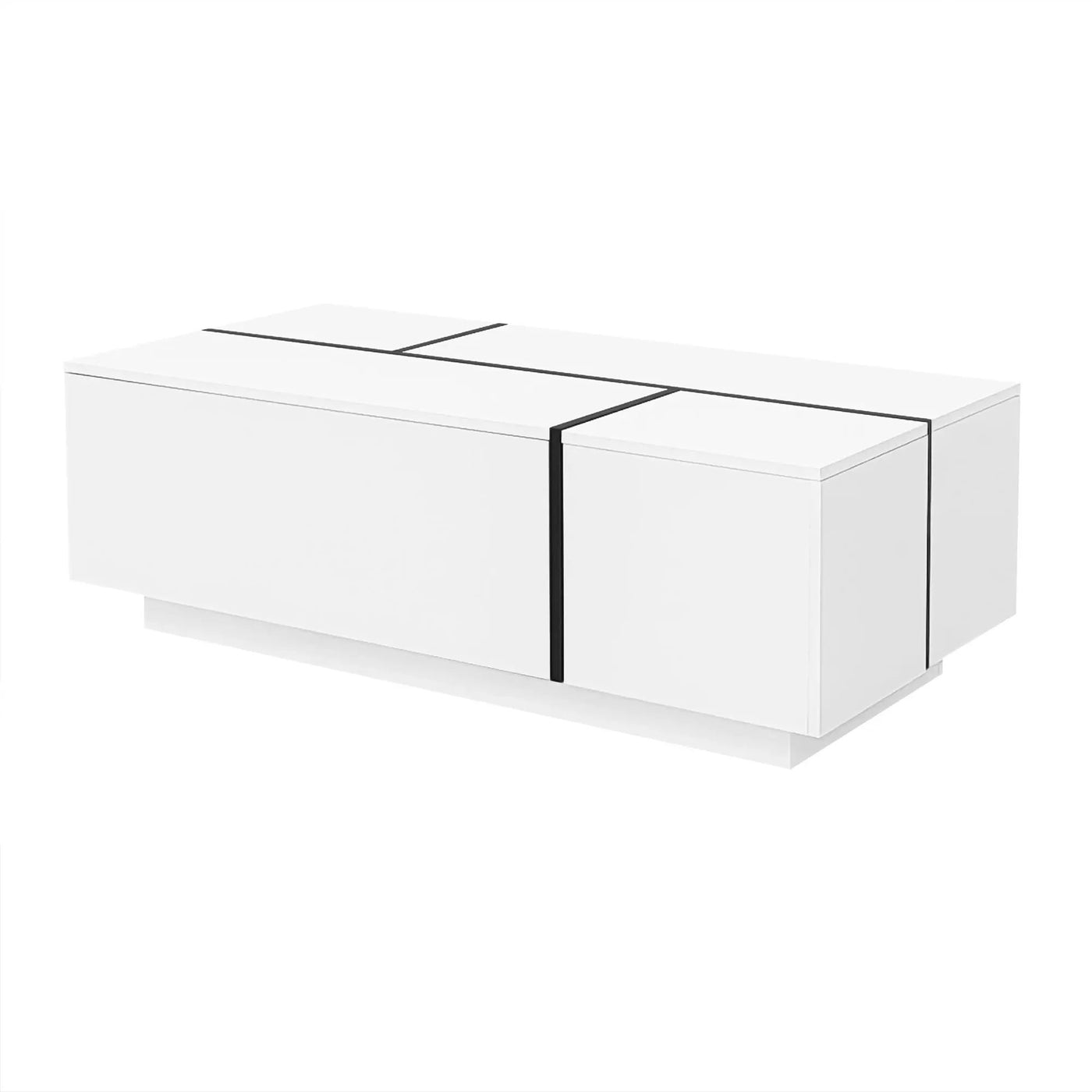 Extendable Coffee Table With 2 Hidden Storage Space And 2 Drawers For Living Room by HouseOfZazla