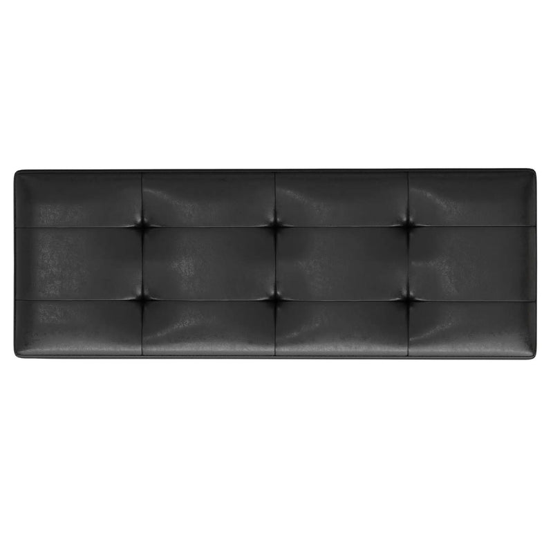 Shay - Large Square Coffee Table Storage Ottoman Mid-Century Style by Unique Piece Furniture