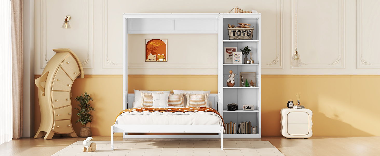 Murphy Wall Bed With Shelves by HouseOfZazla