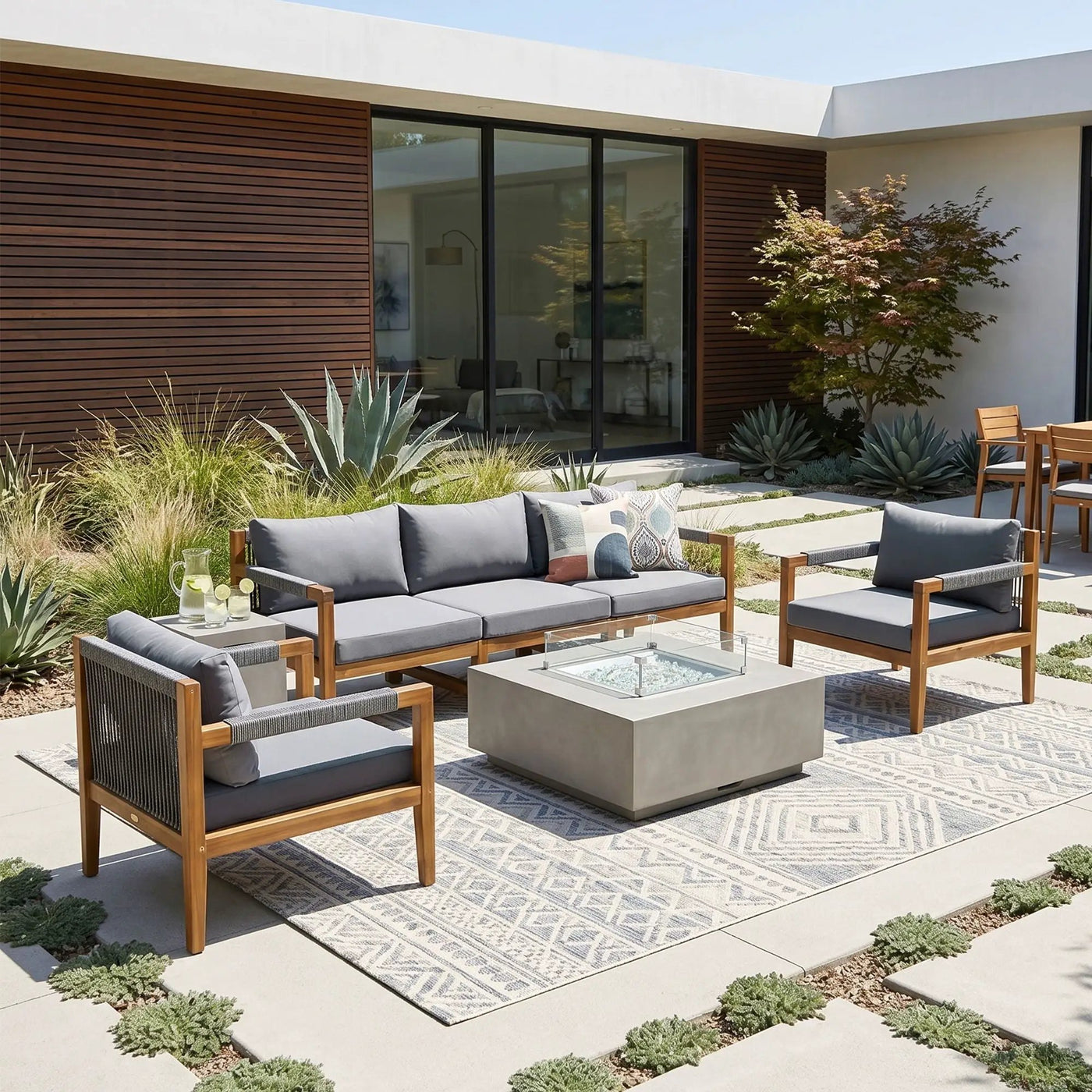 3 Piece Outdoor Sectional Sofa Set by HouseOfZazla