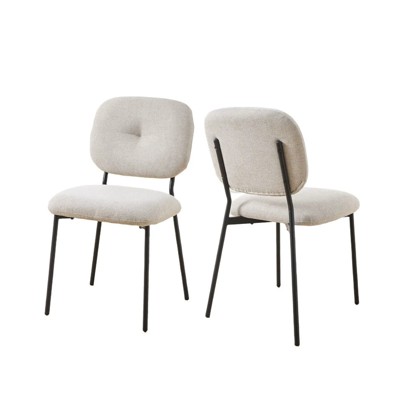 Modern 4 Person Dining Set With Bamboo & Table And Turquoise & Chairs Metal Legs, Space Saving Design - White by HouseOfZazla