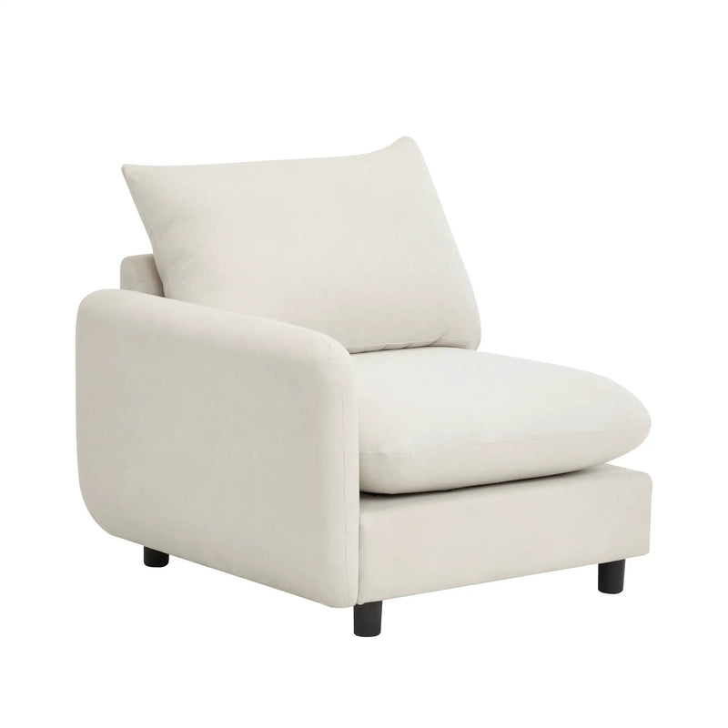 99 in. Oversize 5-Piece L Shaped Modular Sectional Sofa by HouseOfZazla