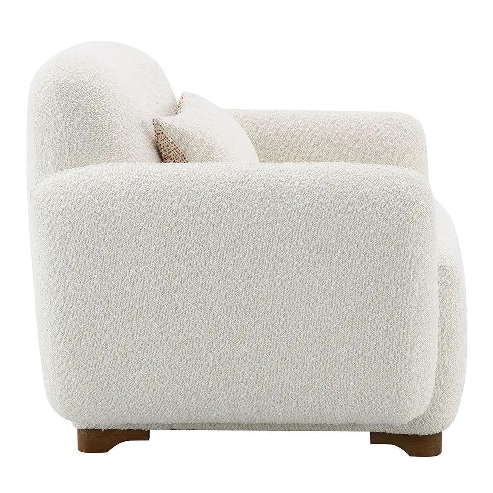 Darius - Chair With Pillow - Beige Boucle by Unique Piece Furniture
