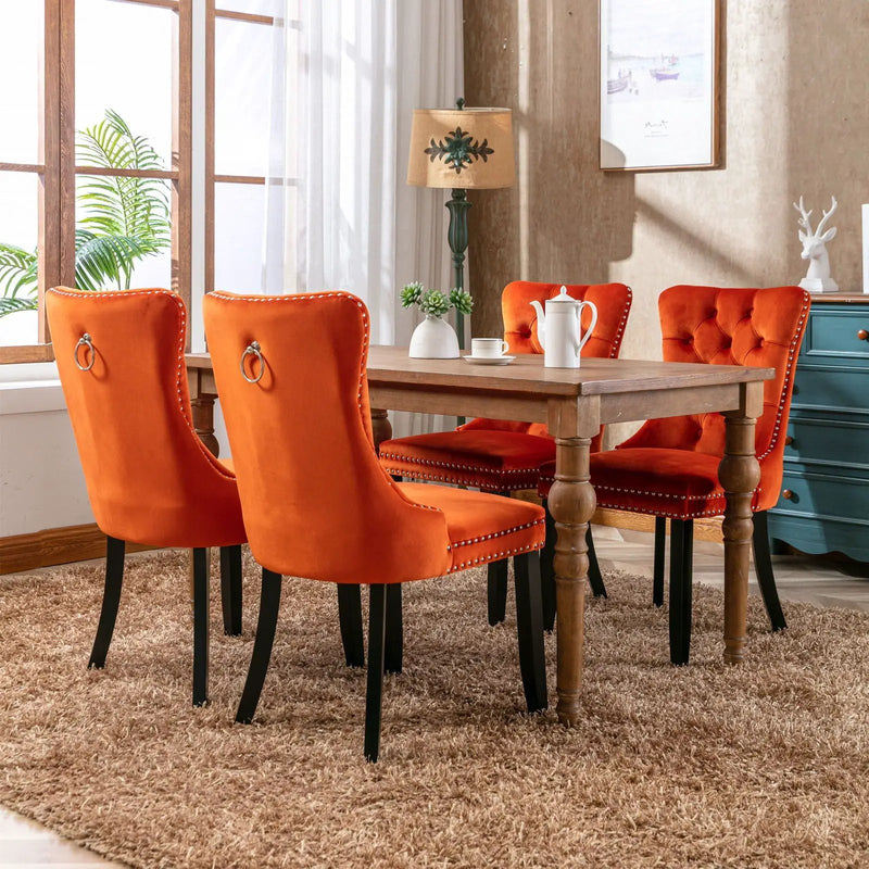 Nikki - High-End Tufted Dining Chair (Set of 2) by HouseOfZazla