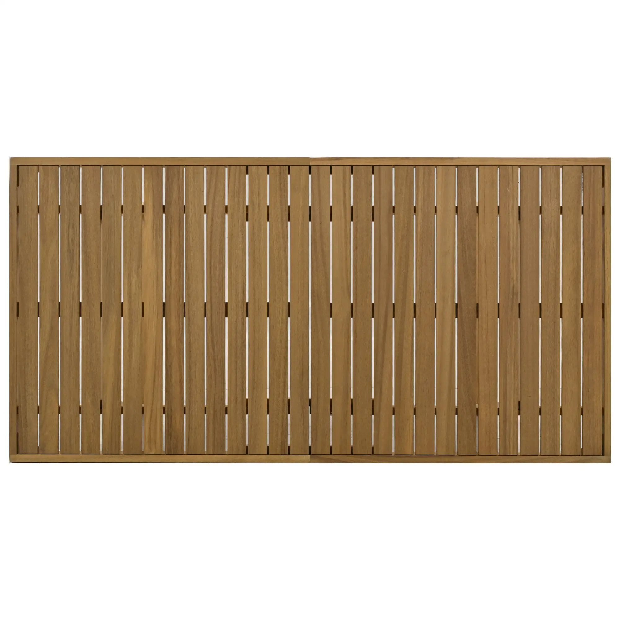 U_Style Multi-Person Outdoor Acacia Wood Dining Table and Chair Set by HouseOfZazla