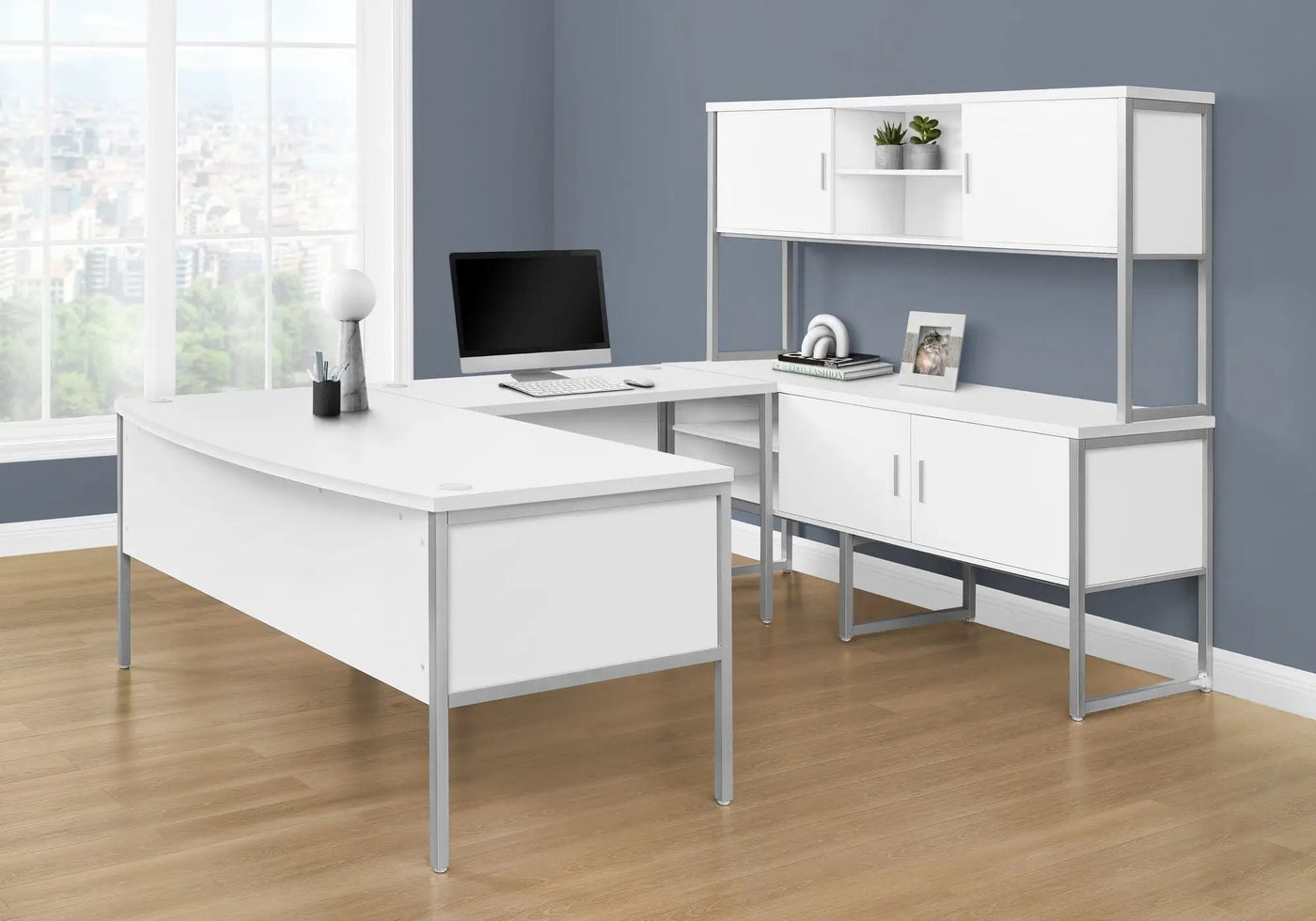 Computer Desk, Home Office, Commercial Grade, Contemporary & Modern by HouseOfZazla