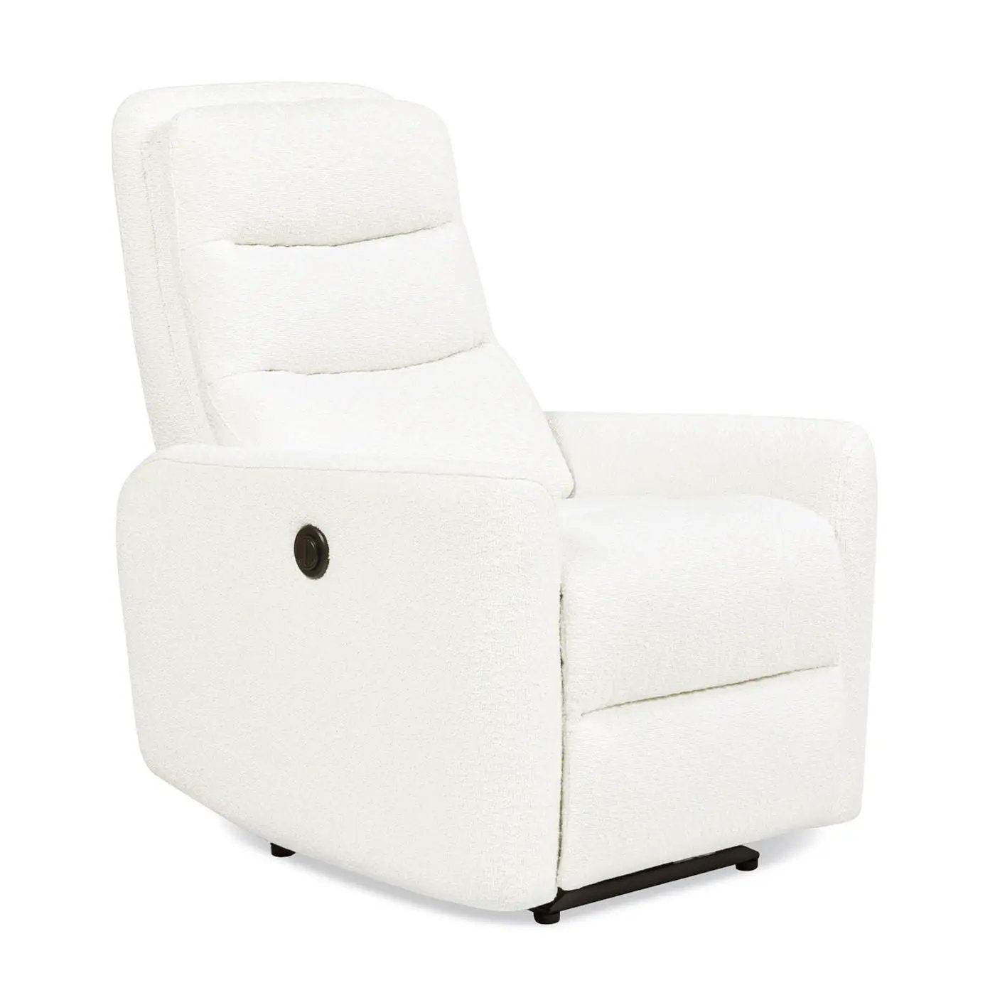 Bloomy - High Back Power Recliner Motion Chair - Chiffon White by HouseOfZazla