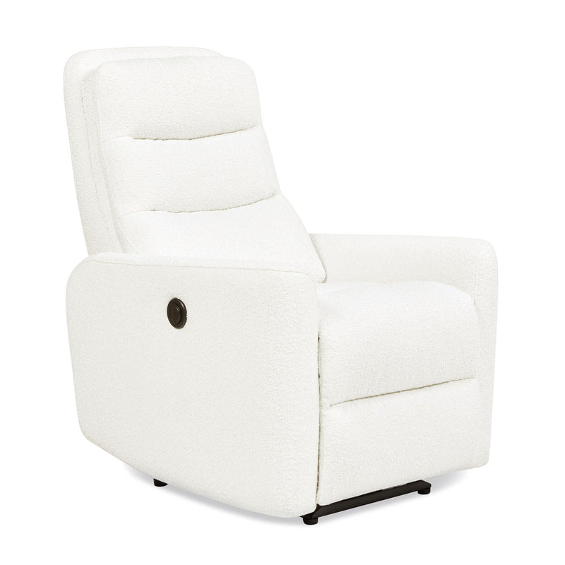 High Back Power Recliner Motion Chair with Powered Recline - Chiffon White, photo 10 of 11