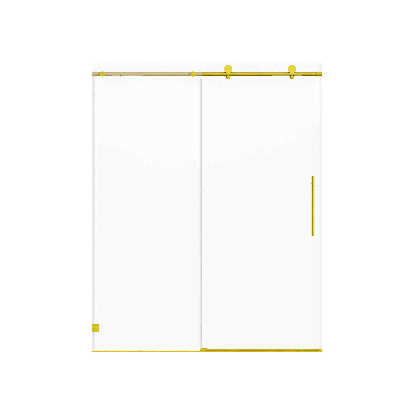 Frameless Single Sliding Soft Close Shower Doors, 5/16" Sgcc Tempered Glass by HouseOfZazla