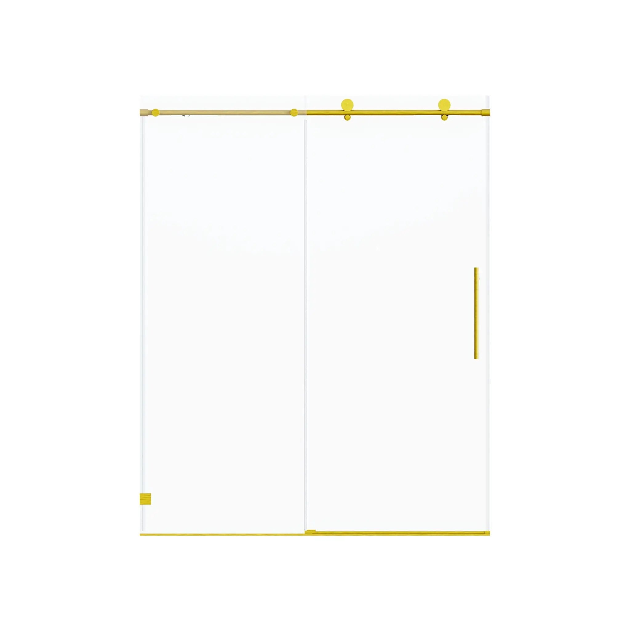 Frameless Single Sliding Soft Close Shower Doors, 5/16" Sgcc Tempered Glass by HouseOfZazla