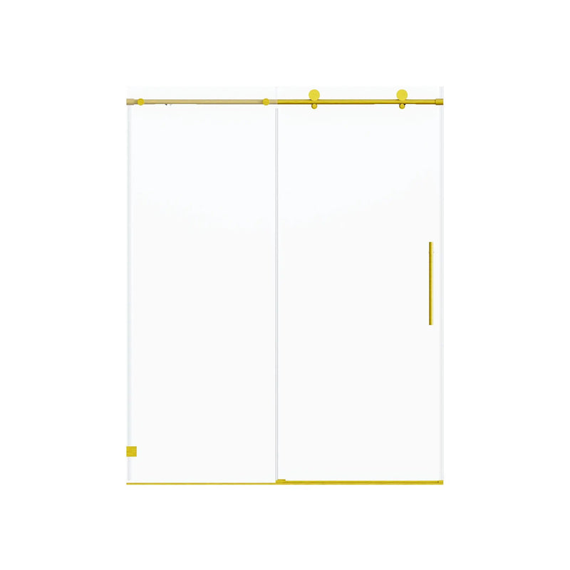 Frameless Single Sliding Soft Close Shower Doors, 5/16" Sgcc Tempered Glass by HouseOfZazla