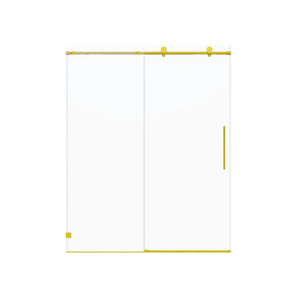 Frameless, Single Sliding Soft Close Shower Doors, 5/16" Sgcc Tempered Glass
