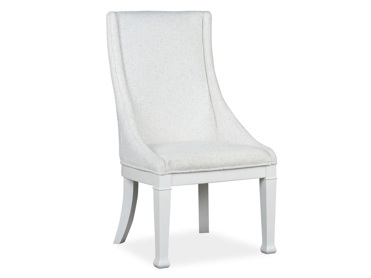 Kingston - Upholstered Host Chair (Set of 2) - Whisper White And Cerused Nutmeg, photo 4 of 7