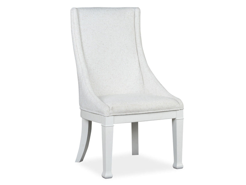 Kingston - Upholstered Host Chair (Set of 2) - Whisper White And Cerused Nutmeg, photo 4 of 7