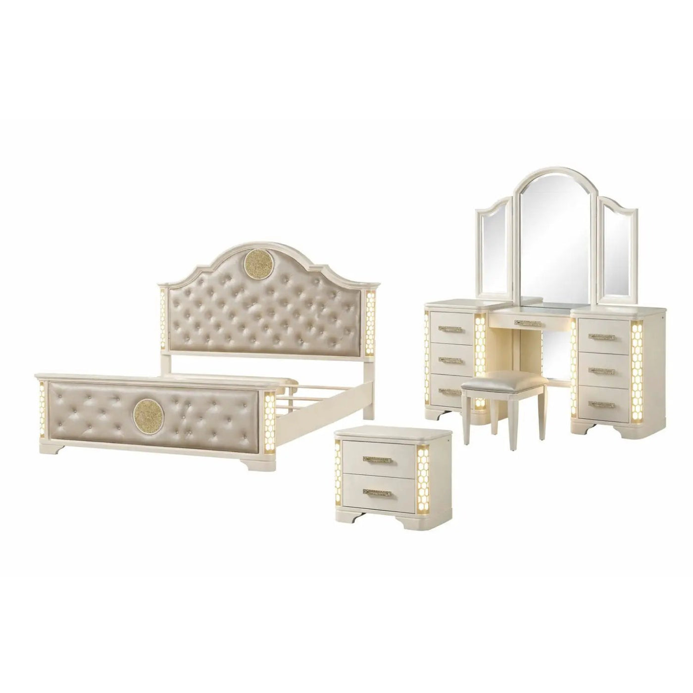 Jasmine - LED Bedroom Set by HouseOfZazla
