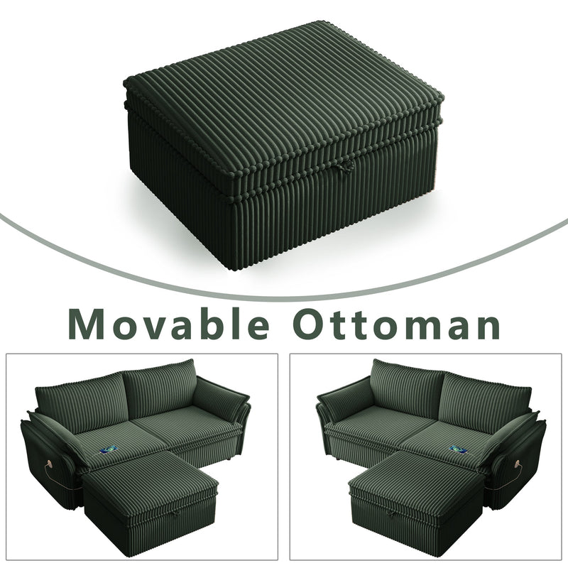 Multi-Functional 85-Inch Convertible Sofa Bed by HouseOfZazla
