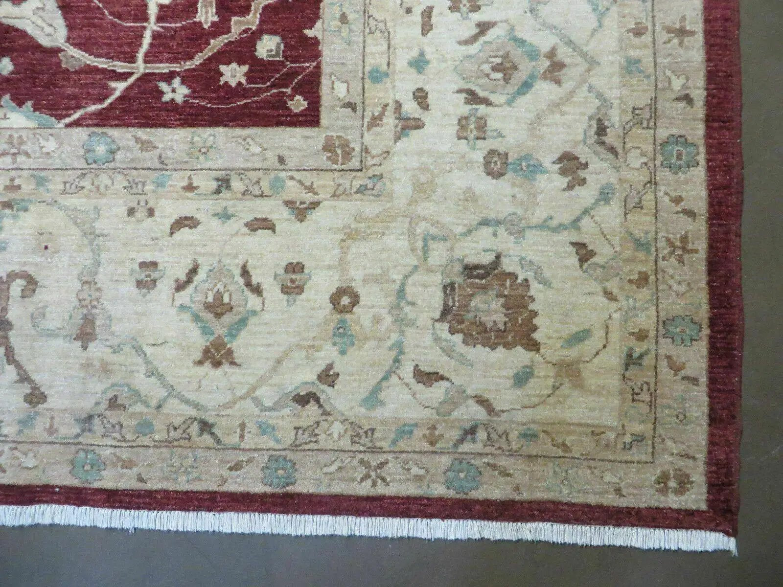 10' X 14' Vintage Handmade PESHAVAR CHOBI Pakistani Agra Wool Carpet Nice by Jewel Rugs
