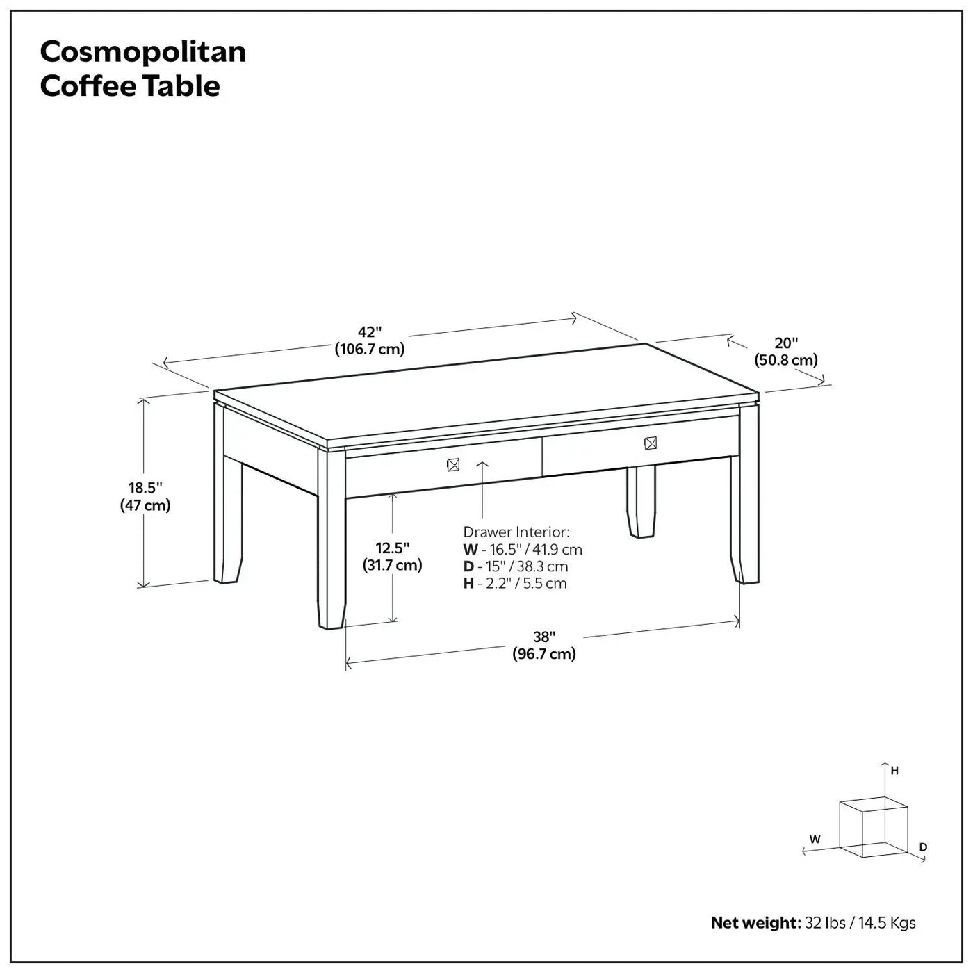Cosmopolitan - Multipurpose Table by HouseOfZazla