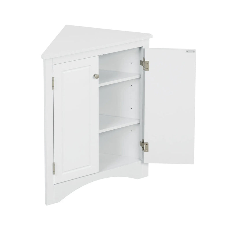 Triangle Bathroom Storage Cabinet With Adjustable Shelves, Freestanding Floor Cabinet For Home Kitchen by HouseOfZazla