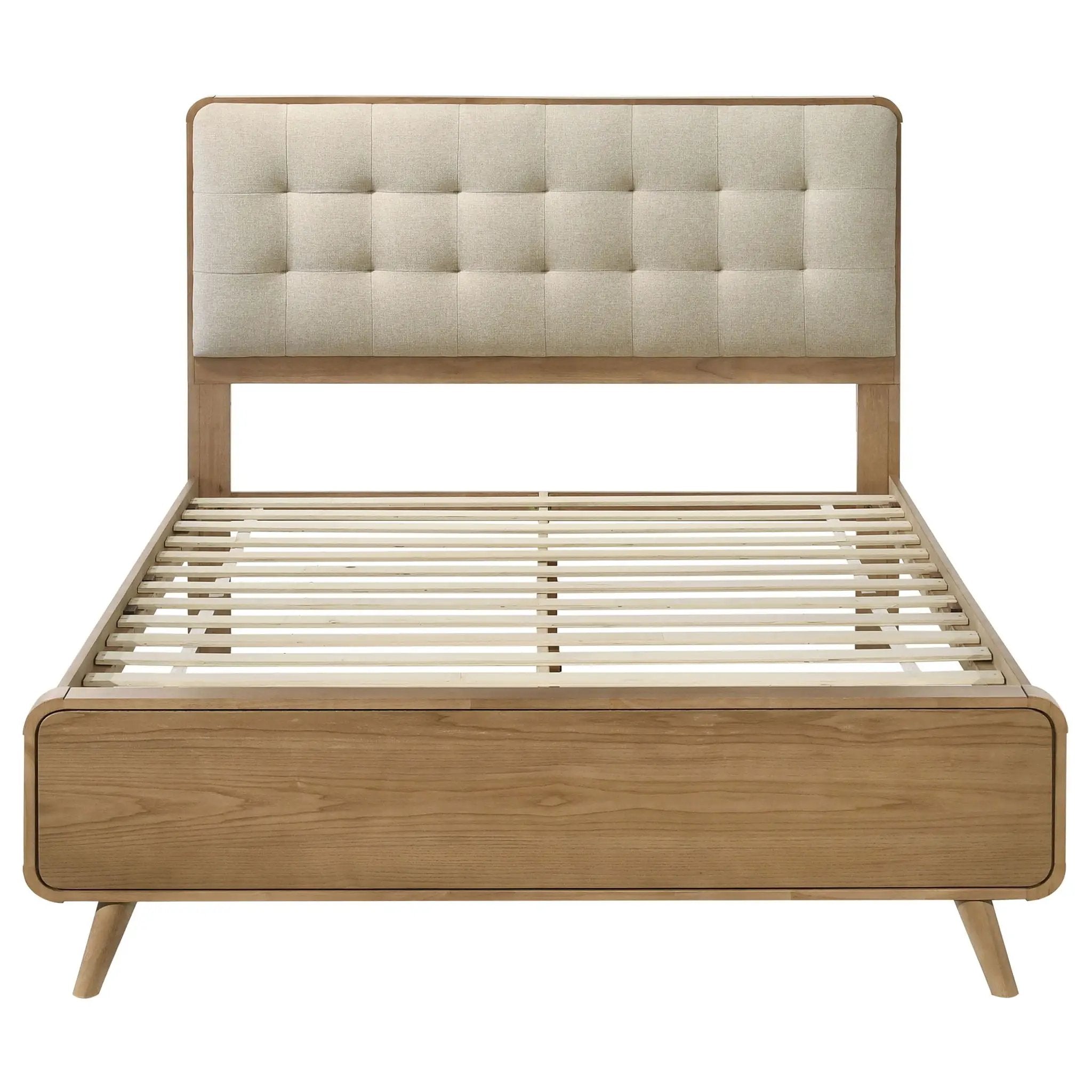 Robyn Wood Queen Platform Bed Light Ash by Unique Piece Furniture