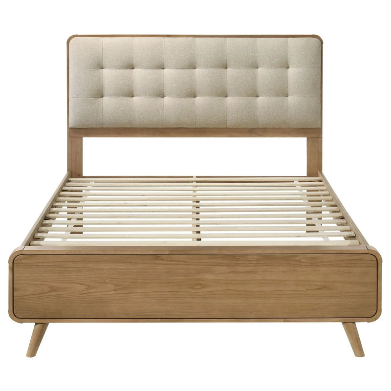 Robyn Wood Queen Platform Bed Light Ash by Unique Piece Furniture
