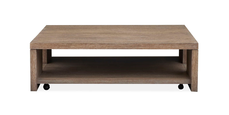 Cypress - Square Cocktail Table With Casters - Spiced Brown, photo 2 of 6