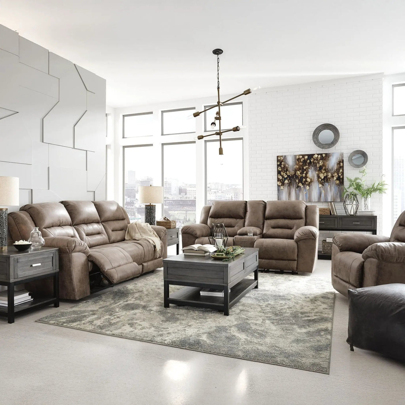Stoneland - Power Reclining Sofa by Unique Piece Furniture