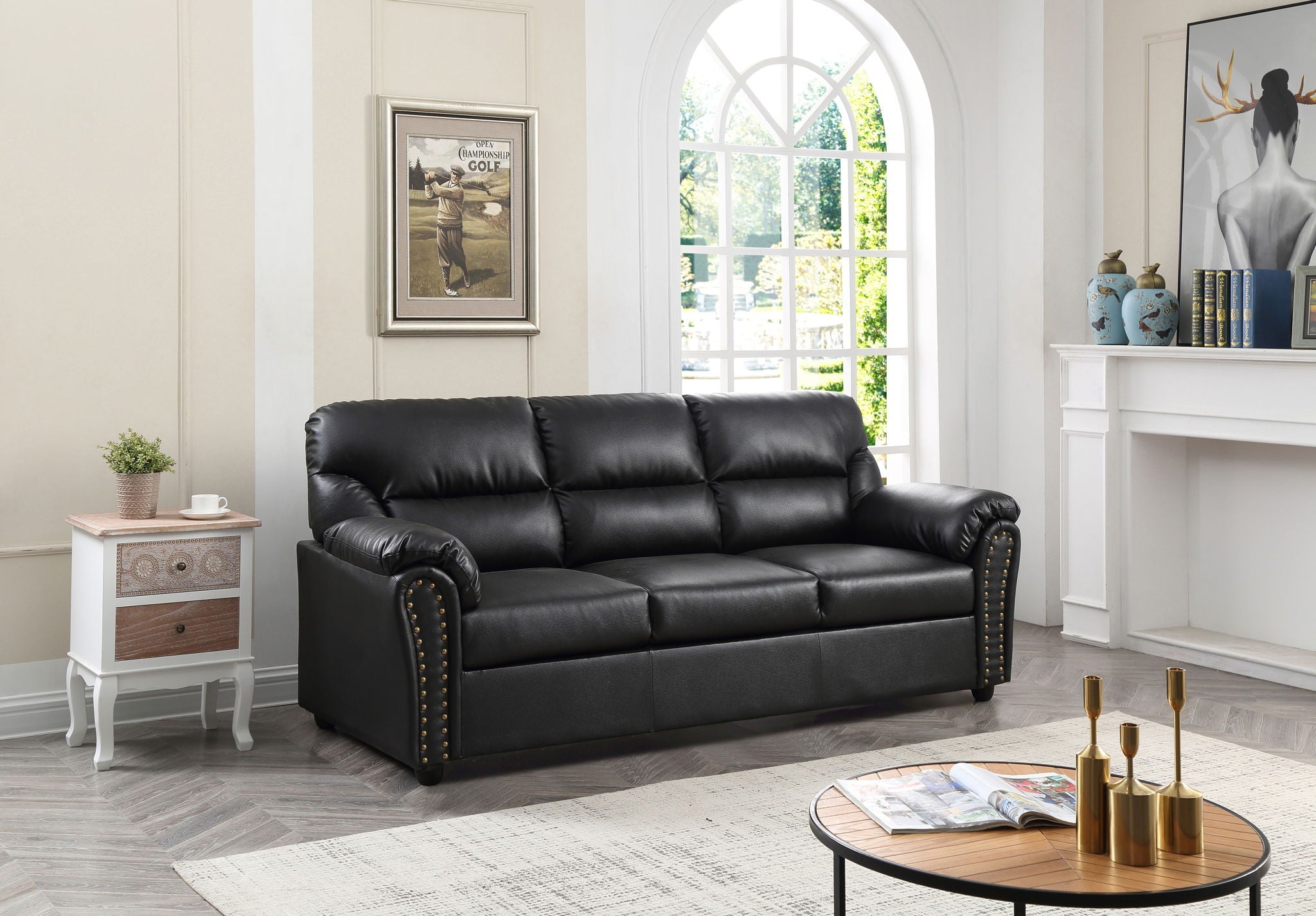 Olney - Sofa - Black by HouseOfZazla