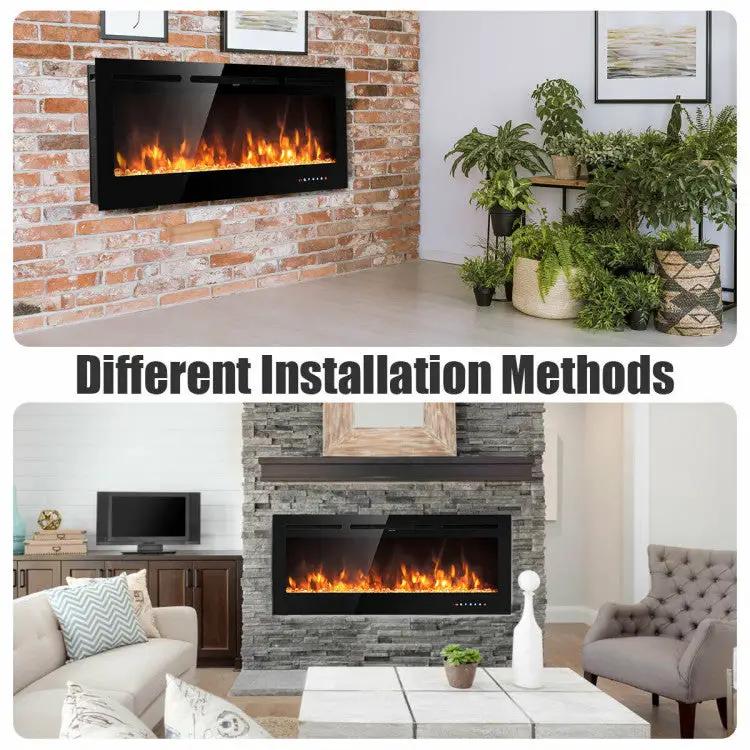 50" Electric Fireplace – Wall Mounted by DirectDeals