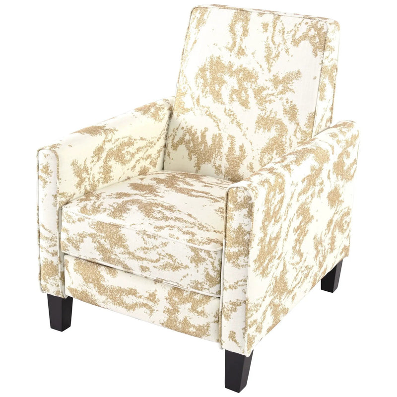 Push Back Upholstered Recliner Armchair by HouseOfZazla